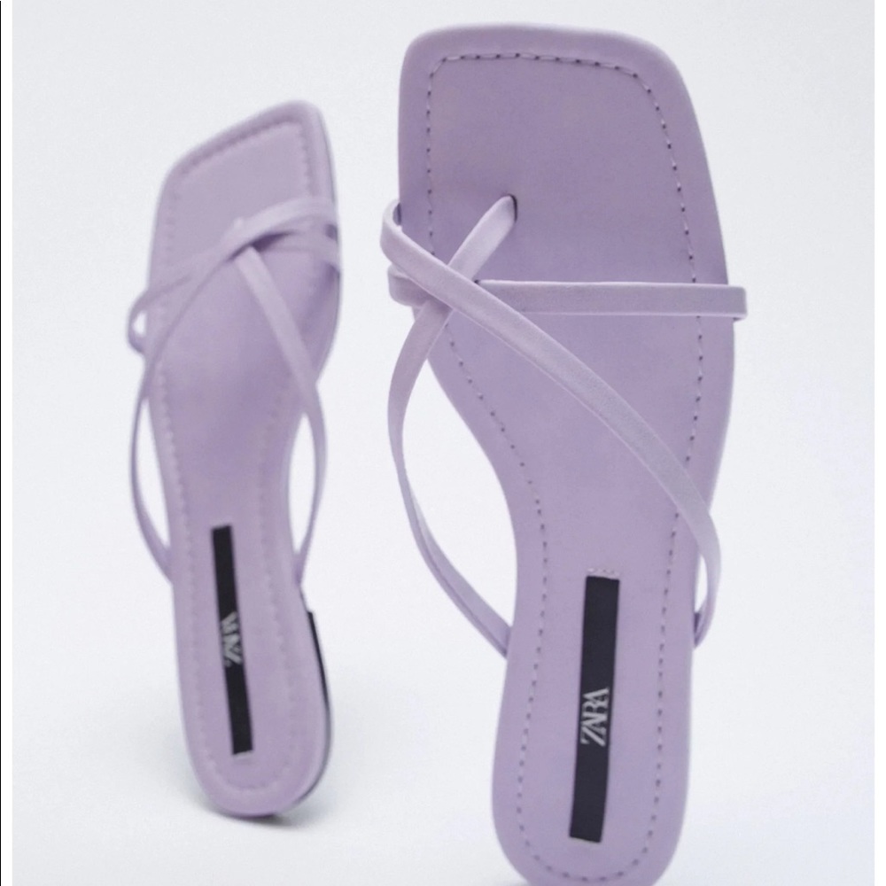 BRAND NEW strappy purple sandals